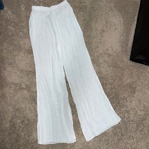 White Linen Beach Coverup